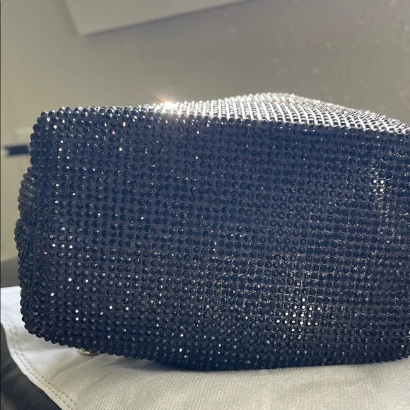 Elegant Black Beaded Women's Bag - Picture 9 of 10